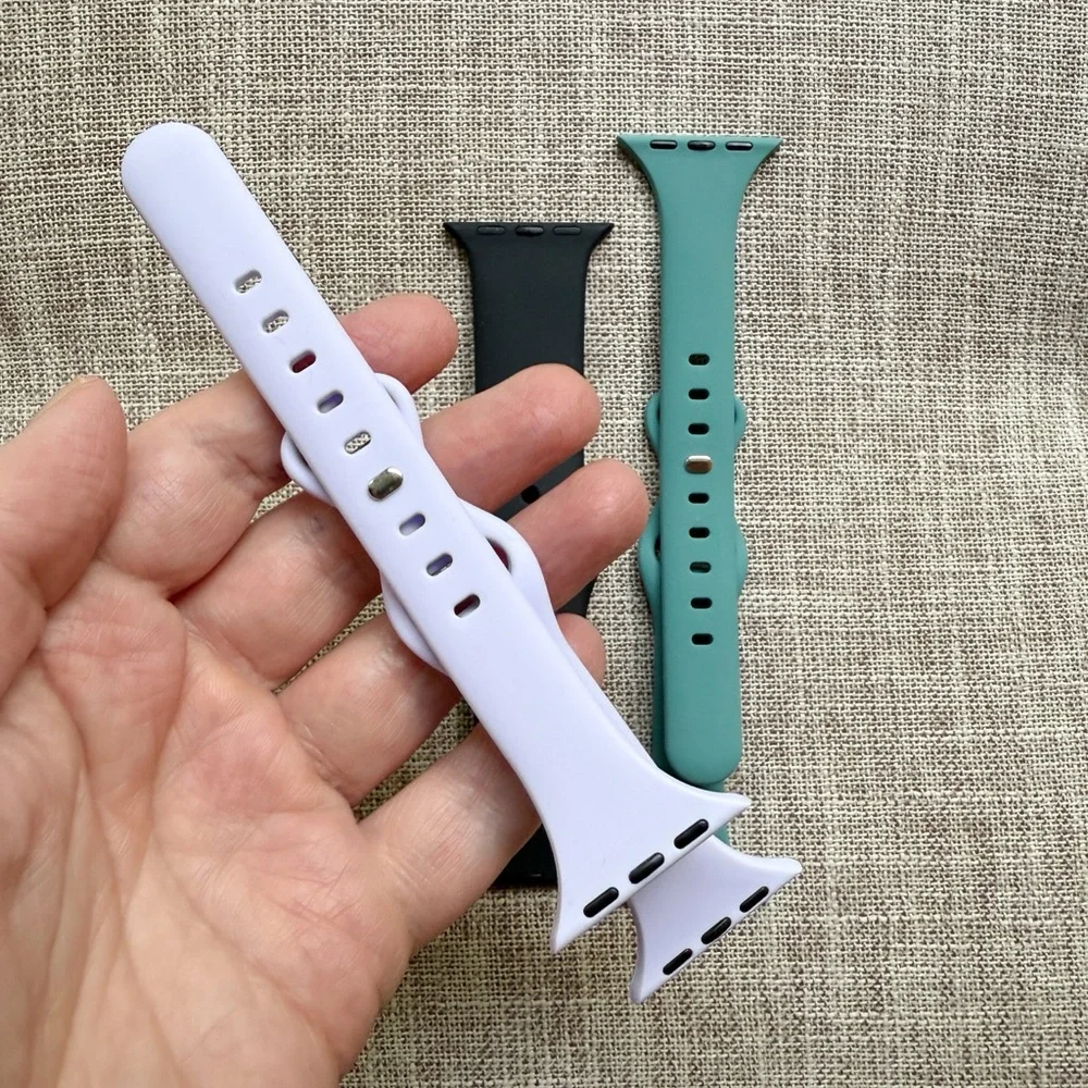 Apple Watch Band Set - Black, Lilac, and Green